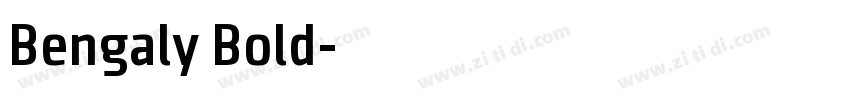 Bengaly Bold字体转换